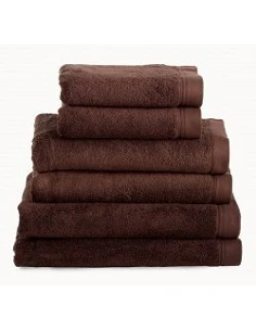 Toallas baño 100% algodón peinado 580 gr. color marrón 