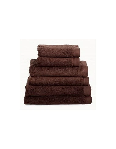 Toallas baño 100% algodón peinado 580 gr. color marrón 