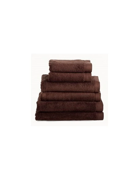 Toallas baño 100% algodón peinado 580 gr. color marrón 