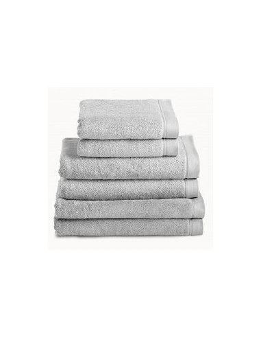 Toallas baño 100% algodón peinado 580 gr. color gris