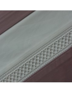 ROSA - CAMA 180/200 CM - JUEGO DE SÁBANAS 100% ALGODÓN PERCAL BLANCO CON FINO BORDADO APLICADO 280X300 CM