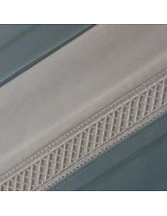 AZUL - JUEGO DE SÁBANAS 100% ALGODÓN PERCAL CON FINO BORDADO APLICADO