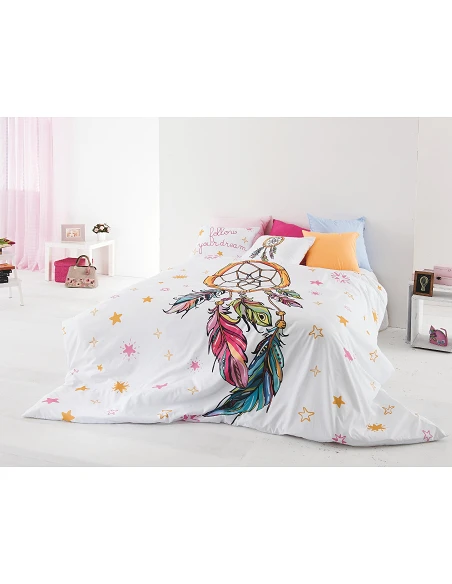 Colcha infantil Sonhos - Colcha infantil niña con cojines