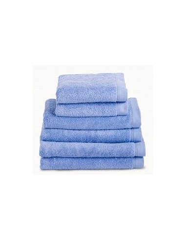 Toallas baño 100% algodón peinado 580 gr. color azul oceano