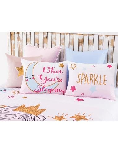 Edredom infantil Lua - Edredom infantil com almofadas