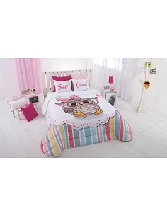 Edredom infantil Leia - Edredom infantil com almofadas