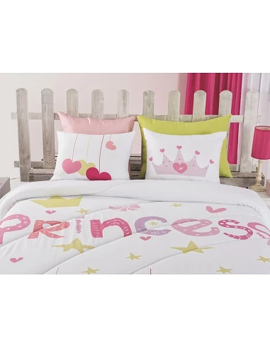 Edredom infantil Princess - Edredom infantil com almofadas
