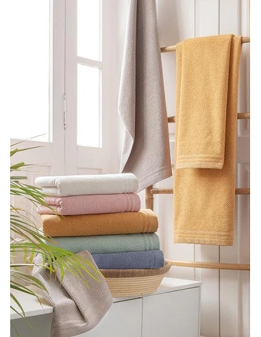 Conjunto de 3 toallas de baño 100% algodón 500 gr./m2 - DUNE Lasa-Home