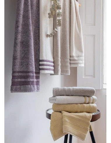 Jogo de toalhas de banho 3 peças 100% algodão 500gr./m2 - MOCCHA 2 CORES Lasa Home