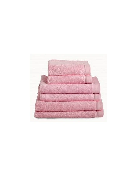 Toallas baño 100% algodón peinado 580 gr. color rosa bebé