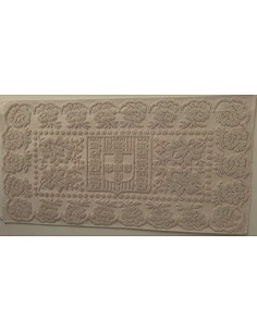 Tapetes artesanais 100% algodão cru - Coroa de Rei