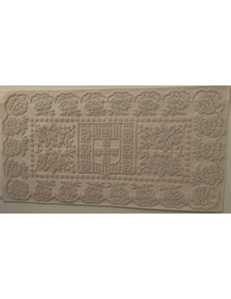 Tapetes artesanais 100% algodão cru - Coroa de Rei