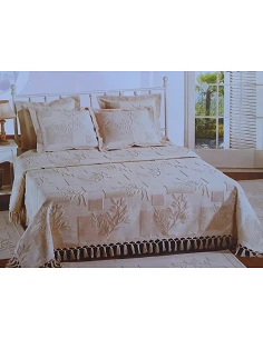 Colchas artesanais 100% algodão cru - Colcha outono