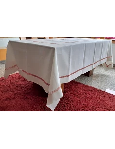 Toalhas de mesa de linho bordada a mão - Toalha de mesa de natal - Bordados da Lixa 2