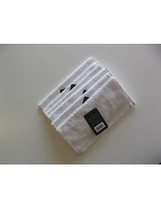 6 toalhas brancas algodão orgânico para centros de beleza, spa - 30x30 cm 2