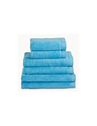 Toallas baño 100% algodón peinado 580 gr. color turquesa