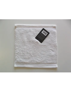 6 toalhas brancas algodão orgânico para centros de beleza, spa - 30x30 cm