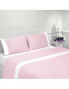 JUEGO DE SÁBANAS 100% ALGODÓN - COIMBRA ROSA DE CASA&ALGODÃO JUEGO DE SÁBANAS 100% ALGODÓN - COIMBRA ROSA DE CASA&ALGODÃO