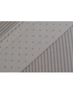 JUEGO DE SÁBANAS 100% ALGODÓN - COIMBRA GRIS DE CASA&ALGODÃO