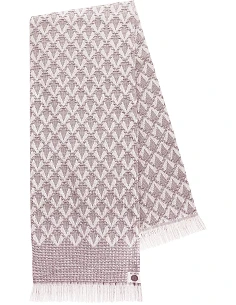 Manta para sofa 130x170 cm - mantas decorativas jacquard con flecos - DeVilla 6480FA- Col. D- Bordeaux