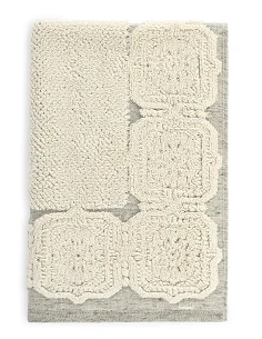 Tapete de banho jacquard 50x70 cm com - 800 gr/m2 - cor linho