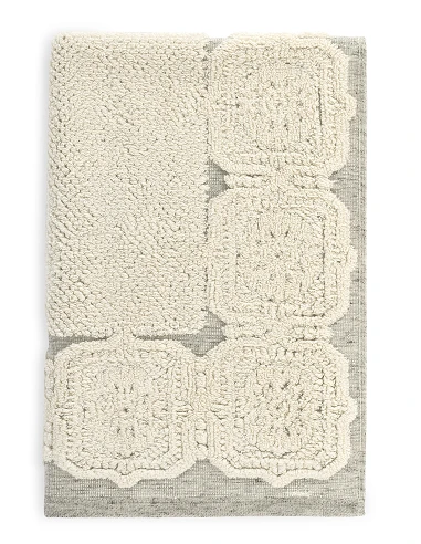 Alfombra de baño jacquard 50x70 cm con - 800 gr/m2 - color lino