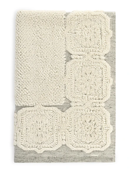 Alfombra de baño jacquard 50x70 cm con - 800 gr/m2 - color lino