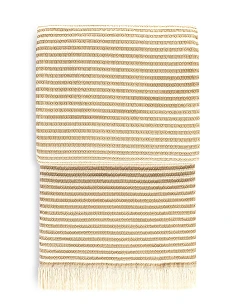 Manta para sofa 140x170 cm - mantas decorativas jacquard con flecos 100% algodón Chenil fantasy - DeVilla