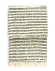 Manta para sofa 140x170 cm - mantas decorativas jacquard con flecos 100% algodón Chenil fantasy - DeVilla