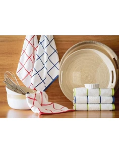 3 Paños de cocina rizo 50x50 cm - Bomdia 3 Paños de cocina rizo 50x50 cm - Bomdia