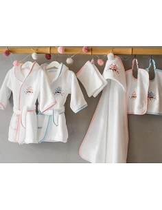 Capa de baño de bebé 85x85 cm - Toalla capucha bebé 