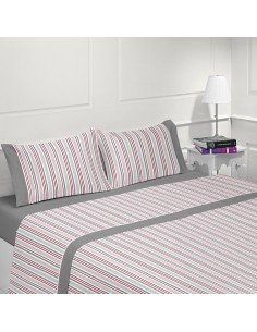 JUEGO DE SÁBANAS 100% ALGODÓN - MAFRA GRIS DE CASA&ALGODÃO JUEGO DE SÁBANAS 100% ALGODÓN - MAFRA GRIS DE CASA&ALGODÃO