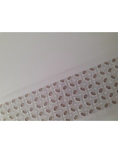 TAUPE - JUEGO DE SÁBANAS 100% ALGODÓN PERCAL CON FINO BORDADO APLICADO