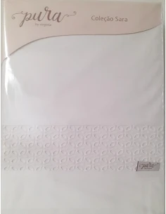 TODAS LAS MEDIDAS - JUEGO DE SÁBANAS 100% ALGODÓN PERCAL CON FINO BORDADO APLICADO TODAS LAS MEDIDAS - JUEGO DE SÁBANAS 100% ALGODÓN PERCAL CON FINO BORDADO APLICADO