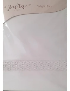 TODAS LAS MEDIDAS - JUEGO DE SÁBANAS 100% ALGODÓN PERCAL CON FINO BORDADO APLICADO TODAS LAS MEDIDAS - JUEGO DE SÁBANAS 100% ALGODÓN PERCAL CON FINO BORDADO APLICADO