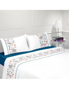 CAMA 150/160 CM - JUEGO DE SÁBANAS 100% ALGODÓN ESTAMPADO DIGITAL CAMA 150/160 CM - JUEGO DE SÁBANAS 100% ALGODÓN ESTAMPADO DIGITAL
