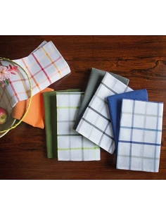 Pano de cozinha tela 70x50 cm - Panos cozinha 100% algodão 230 gr. PURE SQUARES LINHO