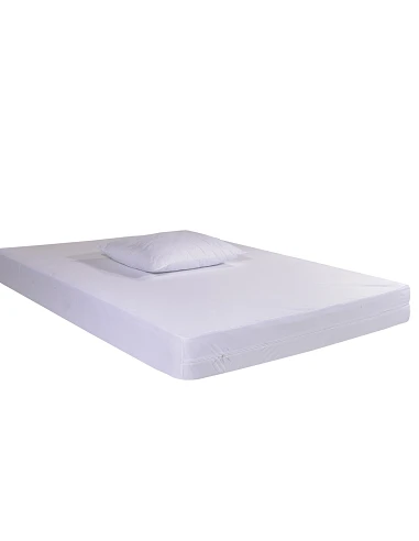 90x200 cm  +  25 cm  - Protector de colchón algodón suave - Protector integral  4 lados con cremallera