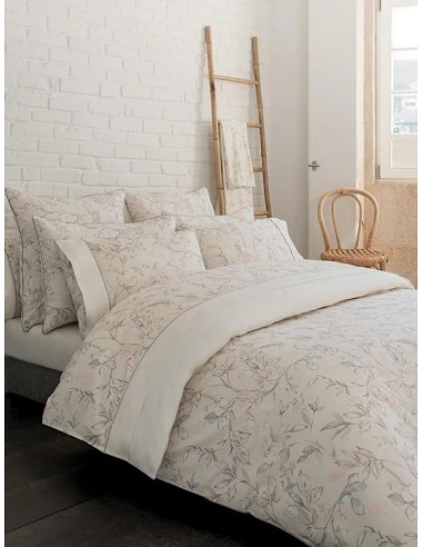 JUEGO DE SÁBANAS LEAVES ALGODÓN PEINADO PERCAL 200 HILOS - LASA HOME