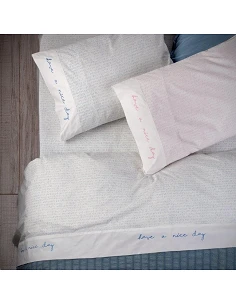 Juego sábanas 100% algodón percal - Nice Day Gamanatura Juego sábanas 100% algodón percal - Nice Day Gamanatura