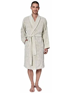 Roupão de banho Devilla 83% algodão 17% linho