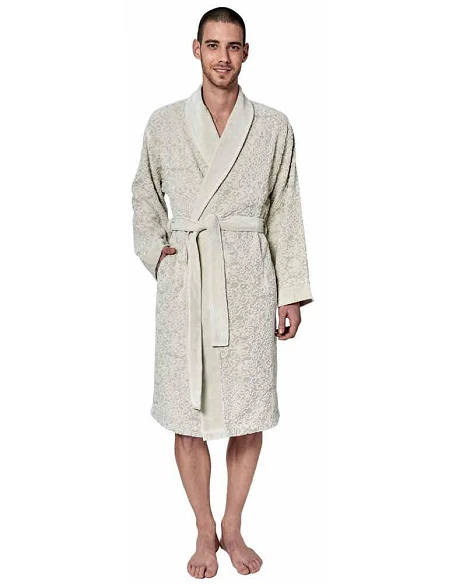 Roupão de banho Devilla 83% algodão 17% linho