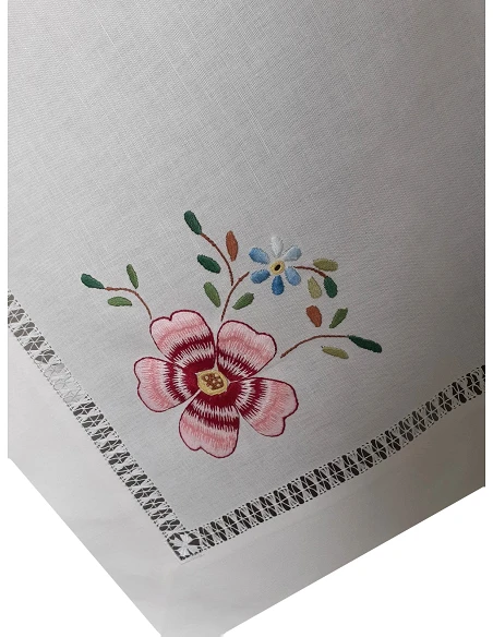 175x275 cm Toalha de mesa de linho bordada a mão - bordados da lixa - Toalha Creative Multi Color