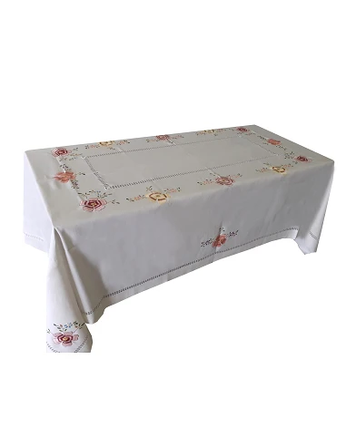 175x275 cm Mantel de lino Bordado A Mano - Mantel bordado Creative Multi Color