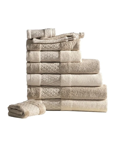 Toallas nature 600 gr. algodón natural y lino natural