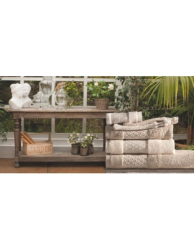 Toalhas nature em algodão natural e linho natural