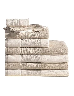 Toalhas nature em algodão natural e linho natural