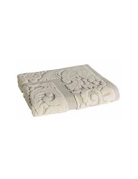 Alfombra de baño Damasco 50x70 cm con 900gr/m2 - 83% algodón / 17% lino