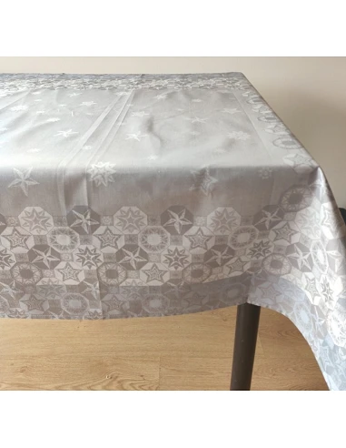 Mantel de mesa 1x1 metro 100% algodón jacquard - Mantel para mesa de 90x90 cm