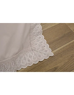 Roupa de cama Bordada - London cor Taupe - Algodão percal 200 fios 2